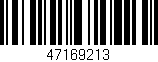 Código de barras (EAN, GTIN, SKU, ISBN): '47169213'