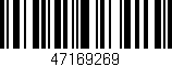 Código de barras (EAN, GTIN, SKU, ISBN): '47169269'