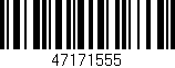Código de barras (EAN, GTIN, SKU, ISBN): '47171555'