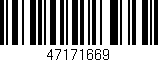 Código de barras (EAN, GTIN, SKU, ISBN): '47171669'