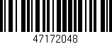 Código de barras (EAN, GTIN, SKU, ISBN): '47172048'