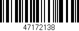 Código de barras (EAN, GTIN, SKU, ISBN): '47172138'