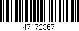 Código de barras (EAN, GTIN, SKU, ISBN): '47172367'