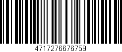 Código de barras (EAN, GTIN, SKU, ISBN): '4717276676759'