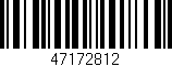 Código de barras (EAN, GTIN, SKU, ISBN): '47172812'