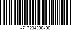 Código de barras (EAN, GTIN, SKU, ISBN): '4717294988438'