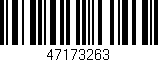 Código de barras (EAN, GTIN, SKU, ISBN): '47173263'