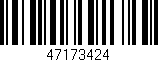 Código de barras (EAN, GTIN, SKU, ISBN): '47173424'