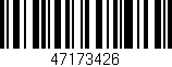 Código de barras (EAN, GTIN, SKU, ISBN): '47173426'