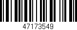 Código de barras (EAN, GTIN, SKU, ISBN): '47173549'