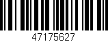 Código de barras (EAN, GTIN, SKU, ISBN): '47175627'