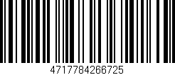 Código de barras (EAN, GTIN, SKU, ISBN): '4717784266725'