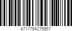Código de barras (EAN, GTIN, SKU, ISBN): '4717784275857'