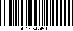 Código de barras (EAN, GTIN, SKU, ISBN): '4717954445028'
