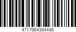 Código de barras (EAN, GTIN, SKU, ISBN): '4717964394446'
