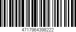 Código de barras (EAN, GTIN, SKU, ISBN): '4717964398222'