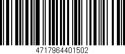Código de barras (EAN, GTIN, SKU, ISBN): '4717964401502'