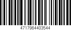 Código de barras (EAN, GTIN, SKU, ISBN): '4717964403544'
