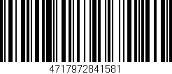 Código de barras (EAN, GTIN, SKU, ISBN): '4717972841581'