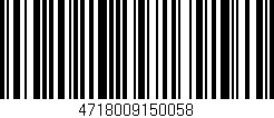 Código de barras (EAN, GTIN, SKU, ISBN): '4718009150058'