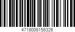 Código de barras (EAN, GTIN, SKU, ISBN): '4718009156326'