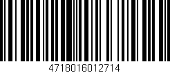 Código de barras (EAN, GTIN, SKU, ISBN): '4718016012714'
