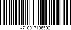 Código de barras (EAN, GTIN, SKU, ISBN): '4718017136532'