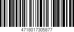 Código de barras (EAN, GTIN, SKU, ISBN): '4718017305877'