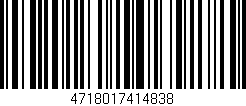 Código de barras (EAN, GTIN, SKU, ISBN): '4718017414838'