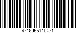 Código de barras (EAN, GTIN, SKU, ISBN): '4718055110471'