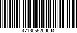 Código de barras (EAN, GTIN, SKU, ISBN): '4718055200004'