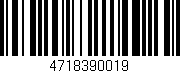 Código de barras (EAN, GTIN, SKU, ISBN): '4718390019'