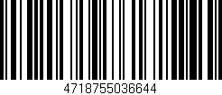 Código de barras (EAN, GTIN, SKU, ISBN): '4718755036644'