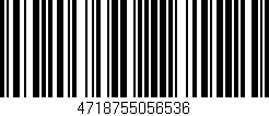 Código de barras (EAN, GTIN, SKU, ISBN): '4718755056536'