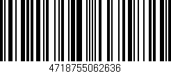 Código de barras (EAN, GTIN, SKU, ISBN): '4718755062636'