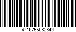 Código de barras (EAN, GTIN, SKU, ISBN): '4718755062643'