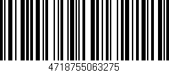 Código de barras (EAN, GTIN, SKU, ISBN): '4718755063275'