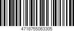 Código de barras (EAN, GTIN, SKU, ISBN): '4718755063305'