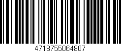 Código de barras (EAN, GTIN, SKU, ISBN): '4718755064807'
