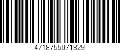 Código de barras (EAN, GTIN, SKU, ISBN): '4718755071829'