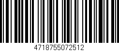 Código de barras (EAN, GTIN, SKU, ISBN): '4718755072512'