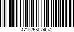 Código de barras (EAN, GTIN, SKU, ISBN): '4718755074042'