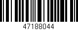 Código de barras (EAN, GTIN, SKU, ISBN): '47188044'