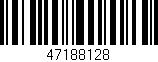 Código de barras (EAN, GTIN, SKU, ISBN): '47188128'