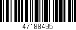 Código de barras (EAN, GTIN, SKU, ISBN): '47188495'