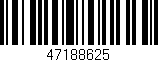 Código de barras (EAN, GTIN, SKU, ISBN): '47188625'