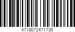 Código de barras (EAN, GTIN, SKU, ISBN): '4719072471736'