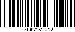 Código de barras (EAN, GTIN, SKU, ISBN): '4719072519322'