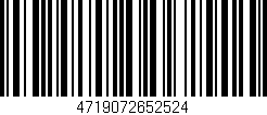 Código de barras (EAN, GTIN, SKU, ISBN): '4719072652524'