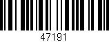 Código de barras (EAN, GTIN, SKU, ISBN): '47191'